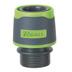 Ribimex PRA/RB.1240 Raccordo rapido filettato Maschio 20x27 mm, Grigio, 55x30x30 cm