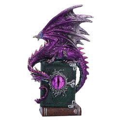 Nemesis Now Dragon Fable 24cm, hars, paars, draak figuur, paarse draak ornament, verzamelbare draak geschenkware, gegoten in de fijnste hars, vakkundig handgeschilderd