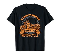Ich Träume Von Motorraddern - Divertido diseño de moto Camiseta