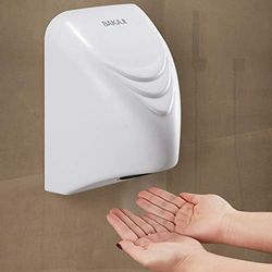 BAKAJI Automatische elektrische hotelhanddoek voor aan de muur met lichtkastsensor (850 Watt)