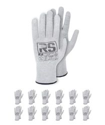 RS CONDUCTOR KLAR Gants de montage antistatiques/Taille 08/12 paires/Gris/Gants de montage/Gants de travail/Gants de protection