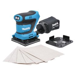 Makita Lijadora de acabado LXT de iones de litio de 18 V DBO481Z - Baterías y cargador no incluidos