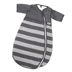 Gesslein Bubou 771092 Babyslaapzak Maat 70 Lichtgrijs/Donkergrijs Strepen met Lichtblauw