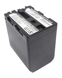 amsahr Grade A Celle della batteria (4800 mAh, 7.4 V) per Sony NP-FM70 Grigio