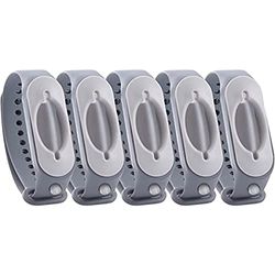 Cleanbrace Disinfectant Bracelet 5 Pieces (Grey) | Hand Disinfectant for Travelling | Includes Refiller