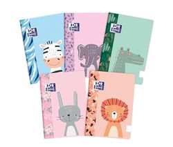 Oxford Kids notitieboek, A5, geniet, softcover, 32 witte vellen, verpakking met 10 notitieboeken, verschillende designs