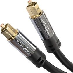 KabelDirekt – 50x TOSLINK-kabel, optische audiokabel - 1 m kort - glasvezelkabel voor soundbar (TOSLINK naar Toslink digitale S/PDIF-kabel, stereo-installatie/versterker, thuisbioscoop, Xbox One/PS4)