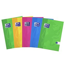 Oxford Touch 192 pagina Hardback Casebound Notebook Verschillende kleuren, 5 stuks 5 stuks. A5 Multi kleuren