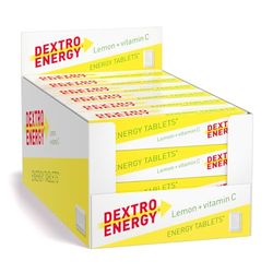 Dextro Energy Lemon Glucose Tablets with Vitamin C, 47 g, 24 Packs, Energy Tablets, for a Quick Burst of Glucose