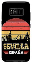 Carcasa para Galaxy S8 Sevilla España Retro Vintage Sunset Skyline Sevilla