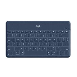 Logitech Keys-To-Go Teclado Inalámbrico Bluetooth para iPhone, iPad, Apple TV, Disposición QWERTY Inglés Reino Unido , Azul