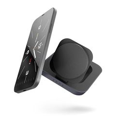 Zens Office Wireless Charger 2, Chargeur sans Fil de 15 W Compatible avec MagSafe et Qi pour iPhone 16,15,14,13,12 et AirPods, Adaptateur Secteur de 24 W (EU,UK,US) et câble intégré de 1,5 m, Noir