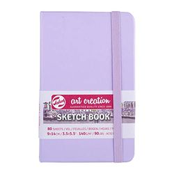 Talens Art Creation - Cuaderno de bocetos (80 hojas, 9 x 14 cm), color violeta pastel