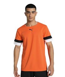 PUMA Hombre Camisa, Golden Poppy-Black-White, 3XL