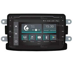 Autoradio Custom Fit per Dacia Duster Android GPS Bluetooth WiFi Dab USB Full HD Touchscreen Display 7"