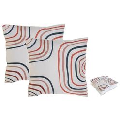 Home ESPRIT Kussenset, regenboog, 45 x 5 x 45 cm, 2 stuks