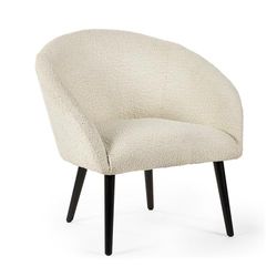 Julian Bowen Amari Boucle Accentstoel - Ivoor