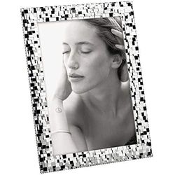 MASCAGNI - Cadre photo en métal brillant - Taille photo 13x18cm - Rectangle