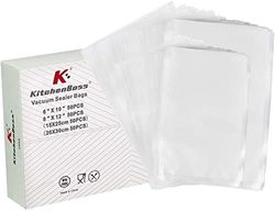 KitchenBoss Food Vacuum Bags: 50 Vacuum Bags 15 x 25 cm & 50 Bags 20 x 30 cm, Vacuum Bag