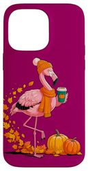 Automne Flamant Rose Pumpkin Spice Ambiance Festivités Coque pour iPhone 14 Pro Max
