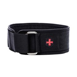 Harbinger Unisex's gewichtheffen, nylon gewichtheffende riem, fitness, krachttrainingapparatuur, zwart, 4 inch, S, klein
