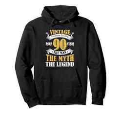 Vintage Legendario 90 Años Edad Perfectamente 90 Cumpleaños Sudadera con Capucha