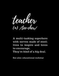 Teacher a multi tasking superhero:: Notebook | Journal Gift for Teacher: Perfect for Appreciation Week, Thank You, End of Year, Retirement