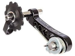 Point 10104501 - Tendicatena Single Speed I - C -C = 68 mm, Alluminio, Colore: Nero