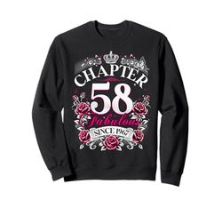 Womens Chapter 58 Fabulous Since 1967 58th Birthday Design Felpa