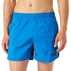 Calvin Klein Medium Runner KM0KM00774 Pantaloncini da corsa da Corsa, Blu (Corrib River Blue), S Uomo