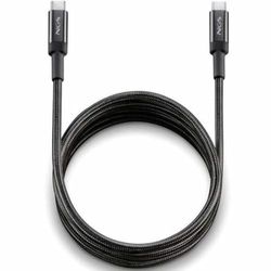 NGS KNOT 65W-2 - Câble USB C vers USB C de 2 m, charge rapide de 65 W, transfert de données de 480 Mbps, haute durabilité pour les mobiles, les tablettes et les ordinateurs portables