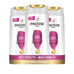 Pantene Pro-V Shampoo Ricci Perfetti, per Ricci Luminosi och Corposi, maxiformat för 3 x 675 ml