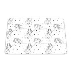 Bonamaison, Rectangular Digital Printed Mouse Mat Non-Slip Bottom for Office and Home Size: 22 x 18 cm