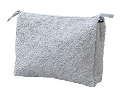 Filet - Bolsa portatodo con Cremallera, Bolsa de Aseo de Viaje, Neceser de Maquillaje, de algodón, Fabricado en Italia, Gris, Gris, Bolsa con Cremallera portatodo Maxi