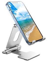 Epxee Supporto Portatile con Angolo di visualizzazione Regolabile per Tablet, e-Reader e telefoni cellulari, Colore: Grigio