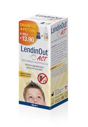 Lendinout Act Shampoo Antipidocchi con Pettine, 150ml