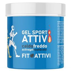 Crema Riscaldante Muscoli Sportiva Pre e Post Allenamento, Gel con Arnica, Collagene, Acido Ialuronico e Vitamina E, 100% Made in Italy 550 ml - FITOATTIVI