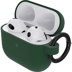 Otterbox Coque Soft Touch pour AirPods 3e Gen 2021, Coque de Protection Antichoc, Anti-Chute, Ultra-Mince, Anti-Rayures et Anti-éraflures pour Apple AirPods, Mousqueton Inclus, Vert