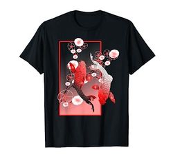 Carpa giapponese Koi Nishikigoi Fish Cherry Blossom Maglietta
