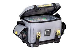 Plano Sac de pêche Z-Series 3600, Taille M, Tissu PVC 500D, Gris, Comprend 2 boîtes de Rangement Utilitaires 3600, Base imperméable et antidérapante, boîte de Rangement Souple