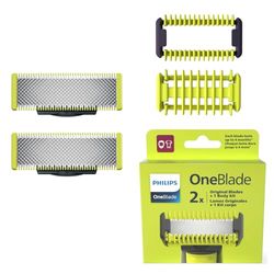 Philips OneBlade Face & Body, Lama di Ricambio per Tutti i Modelli OneBlade e OneBlade Pro, 2 unitá (modello QP220/50)