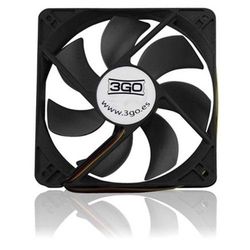 watiowave 8 cm zwarte ventilator met compact en stil design, ideaal voor het opfrissen van kleine ruimtes en ter verbetering van de luchtcirculatie.