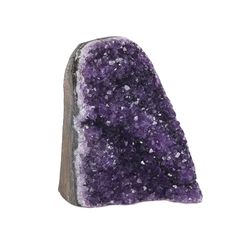 Extreme Rocks & Fossils Grappolo di ametista, da 3 a 1,6 kg, con bordi lucidati, cristalli viola intenso, geode dell'Uruguay