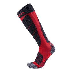 UYN Ski Man, Magma Calza da Sci Uomo, Dark Red/Anthracite, 35/38