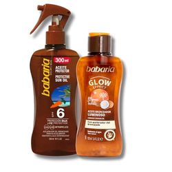 Babaria - Aceite Corporal Autobronceador Cocunat Formato Viaje 100ml + Spray Sol Zanahoria F-6