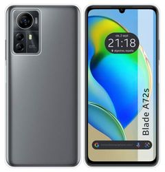 Tumundosmartphone Custodia in silicone gel TPU trasparente per Zte Blade A72s