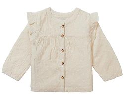 Noppies Baby Blouse met lange mouwen voor babymeisjes en meisjes, Butter Cream - P959, 62 cm