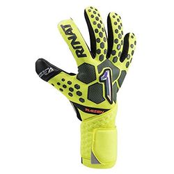 Rinat Kaizen Alpha Guanto da Portero, Adulti Unisex, Giallo Neone/Nero, 8