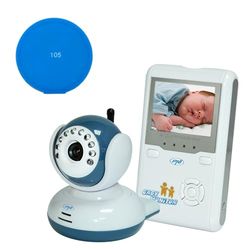 Pakket Video Babyfoon PNI B2500 scherm 2,4 inch draadloos + Gift Sticky Pad Blauw