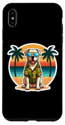 Dogo Argentino Proprietario Cane Estate Vibes Vacanze Spiaggia Custodia per iPhone XS Max